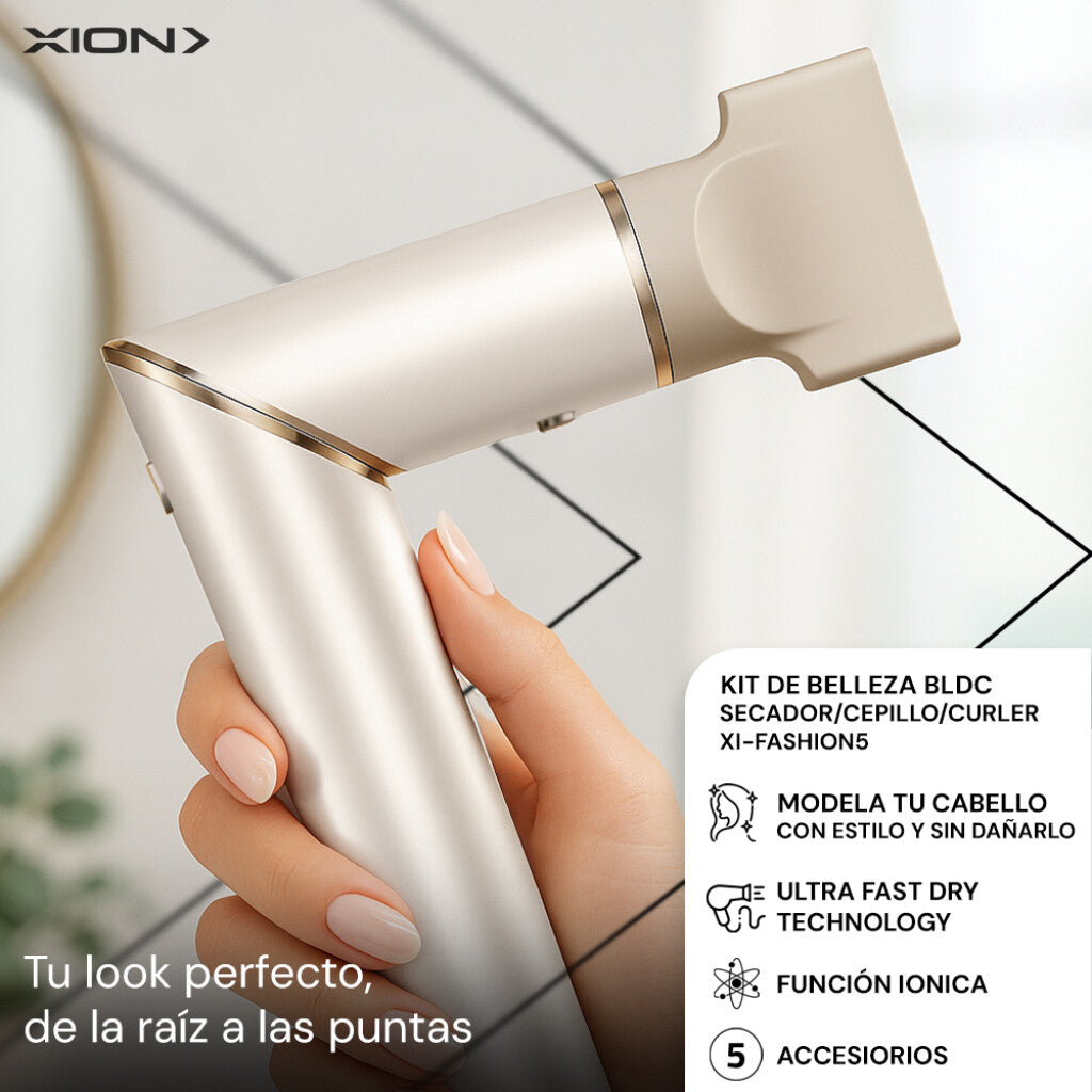secador de cabello profesional 5 en 1 2400W