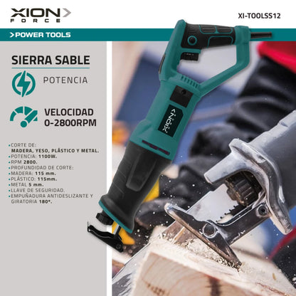 sierra sable 1100W con mango giratorio