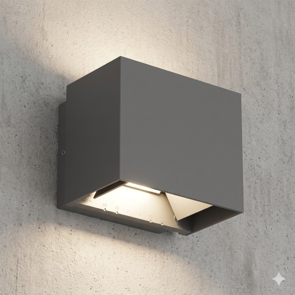 Spot aplique cubo led ángulo regulable 10w IP65