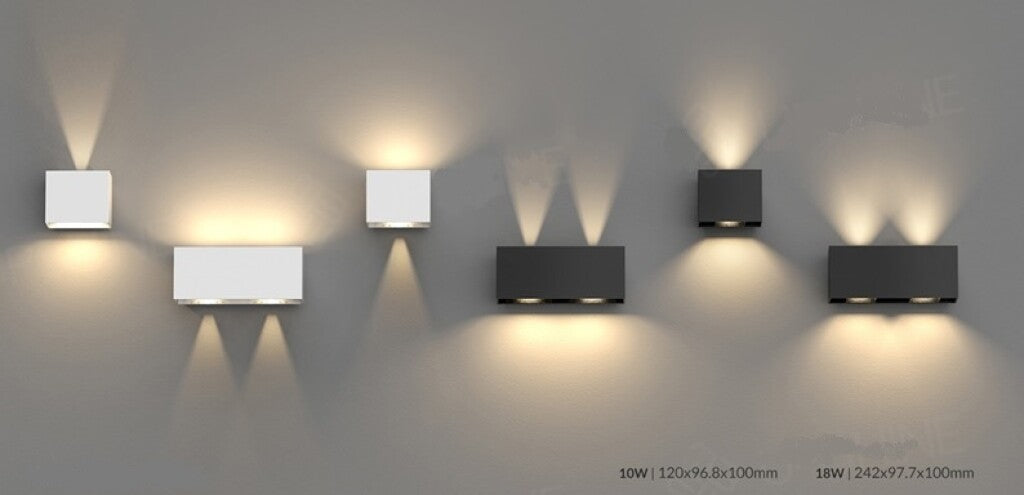 Spot aplique cubo led ángulo regulable 10w IP65