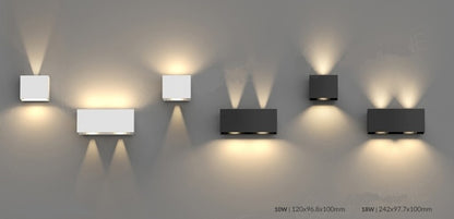 Spot aplique cubo led ángulo regulable 10w IP65
