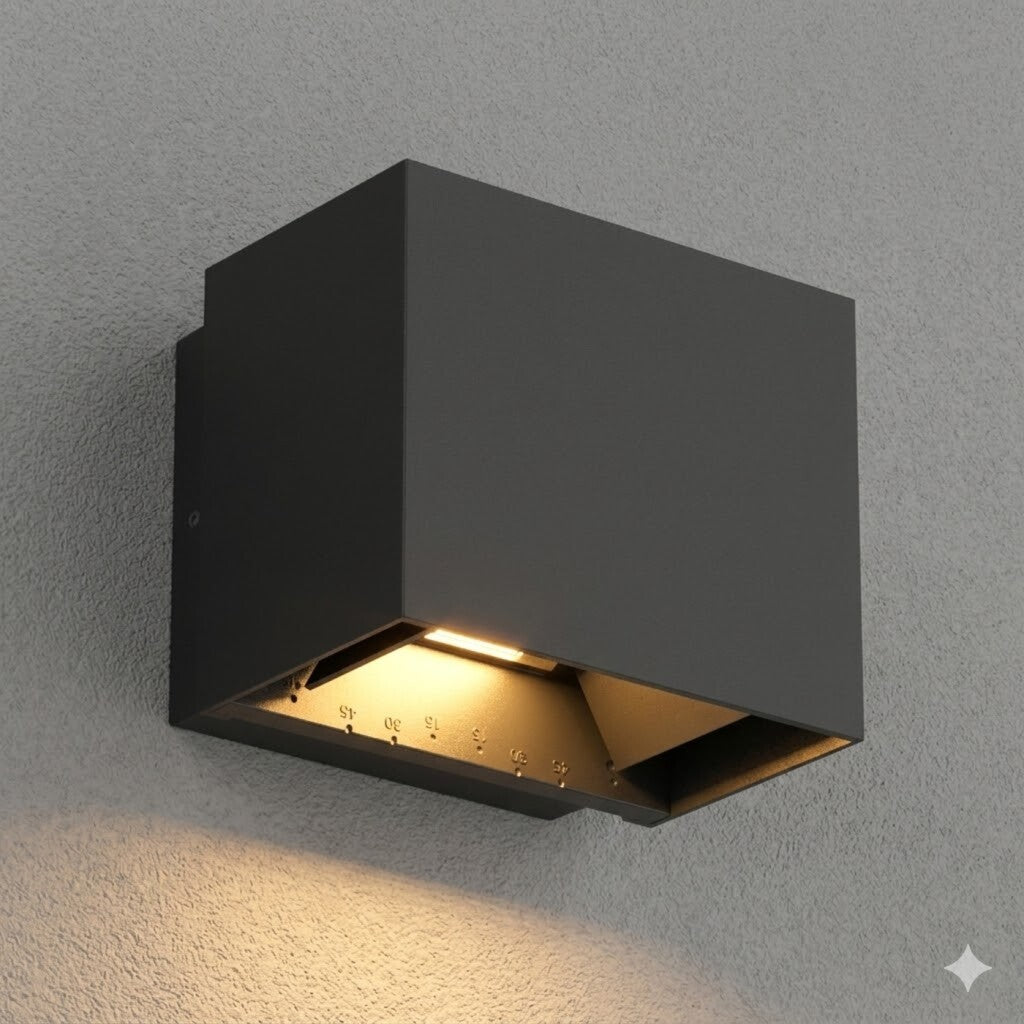 Spot aplique CUBO UNIDIRECCIONAL LED ángulo regulable IP65