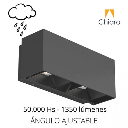 Spot aplique doble led ángulo regulable 18W IP65
