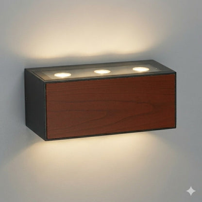 Spot aplique símil madera bidireccional 6w IP65