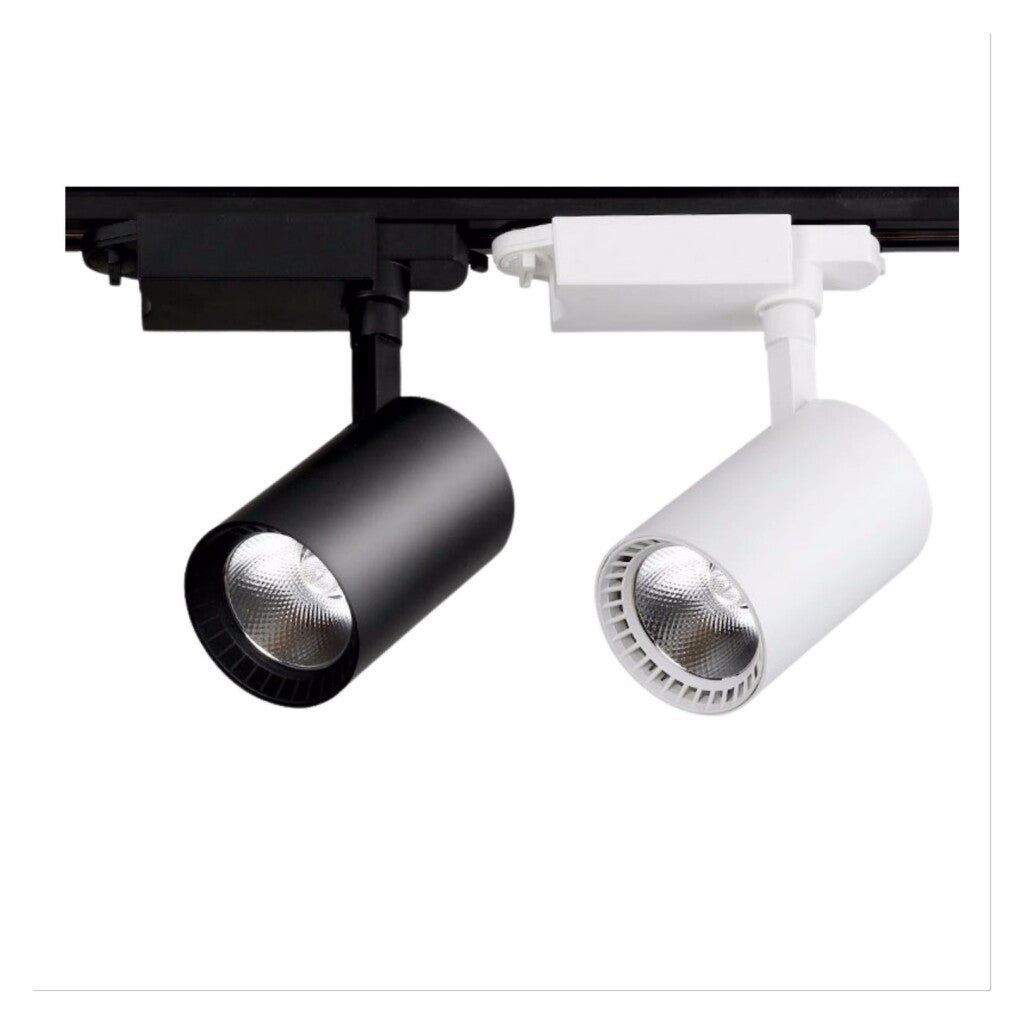 Spot de riel tracklight led 30w Luz Fría 6000K, 2 vías