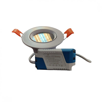 Spot LED 5W MÓVIL, de empotrar redondo, Dimerizable BLANCO
