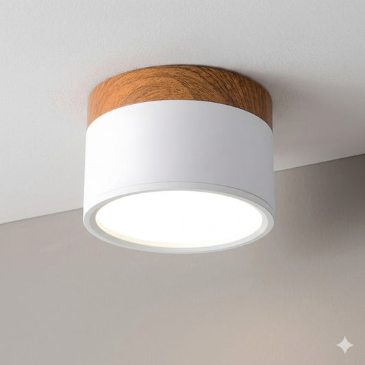Spot plafón led circular pequeño nórdico 8w