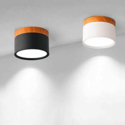 Spot plafón led circular pequeño nórdico 8w