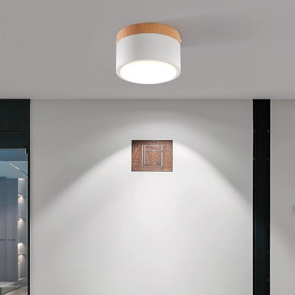 Spot plafón led circular pequeño nórdico 8w