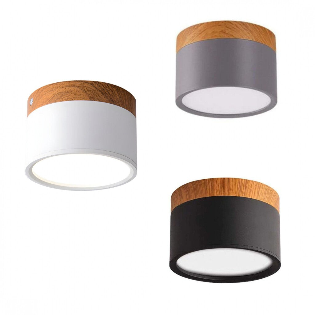 Spot plafón led circular pequeño nórdico 8w