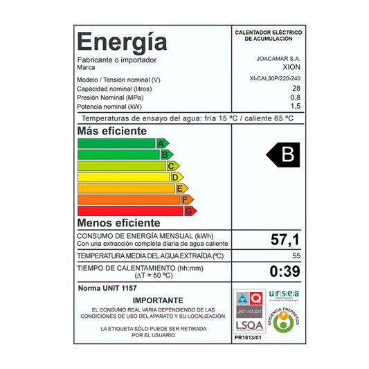 termotanque calefón 28lts. prisma