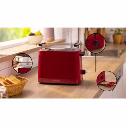 Tostadora Bosch TAT3M124 MyMoment Rojo