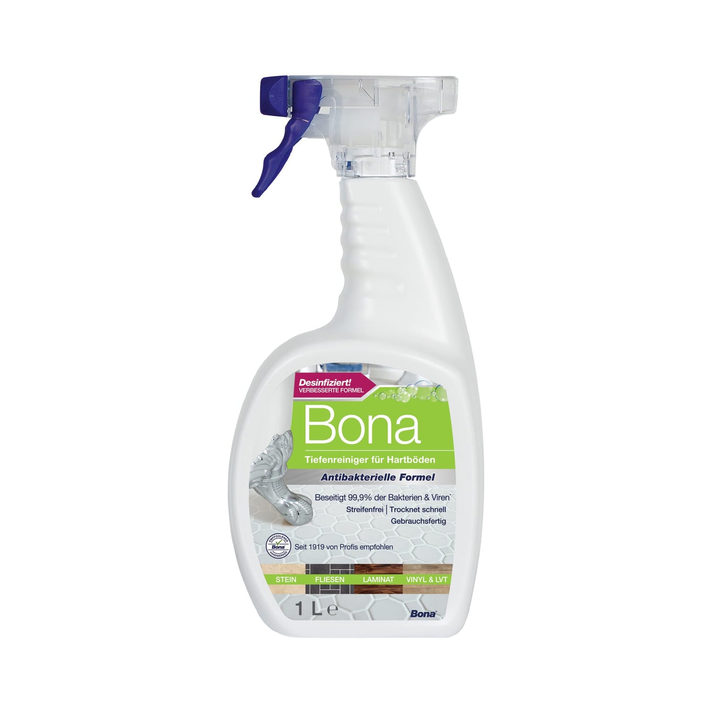Bona Antibacterial - Limpiador pisos cerámicos, vinílicos, laminados