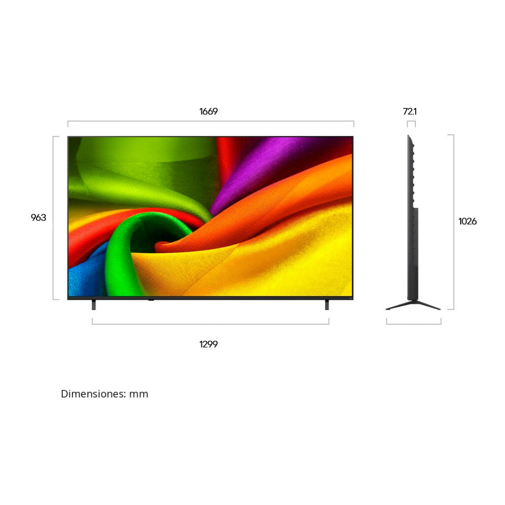 TV LG NANO 4K UHD AI 75" 75NU855