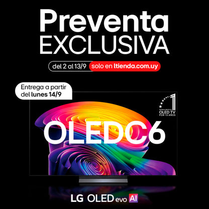 TV LG OLED evo AI C6 4K 65" OLED65C6