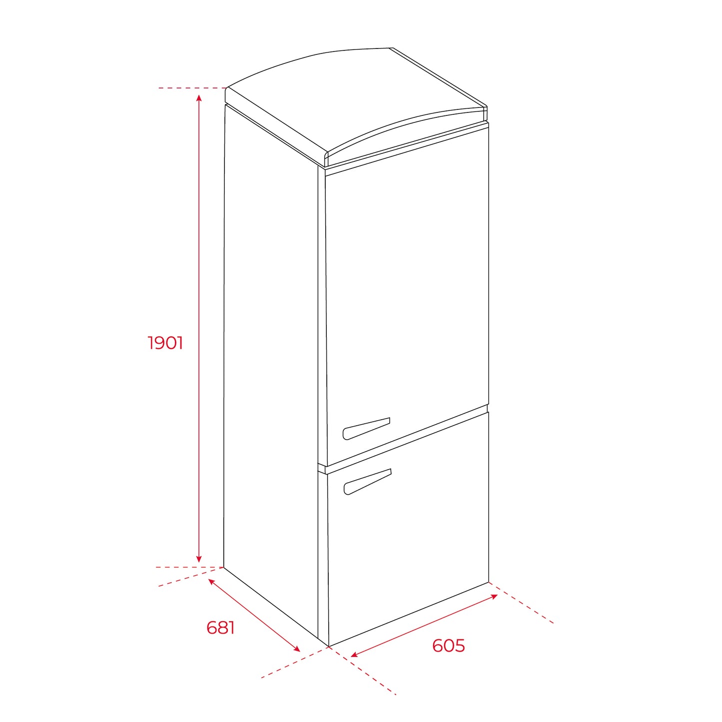 Heladera retro TEKA RBF 78615
