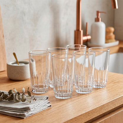 VASO AGUA DE VIDRIO 255ML X6 UNIDADES LH-3160