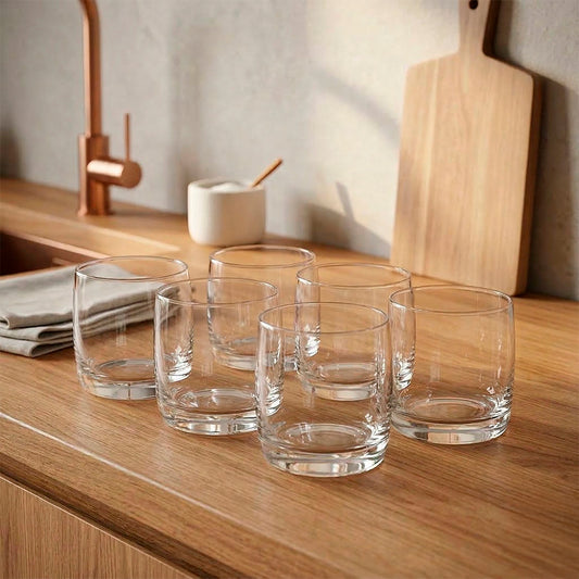 VASO AGUA DE VIDRIO 315ML X6 UNIDADES LH-3180