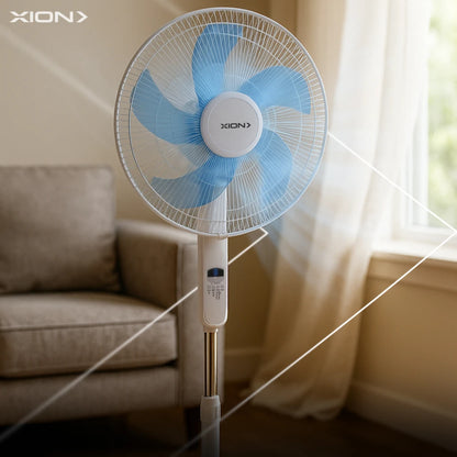 ventilador de pie slim con control