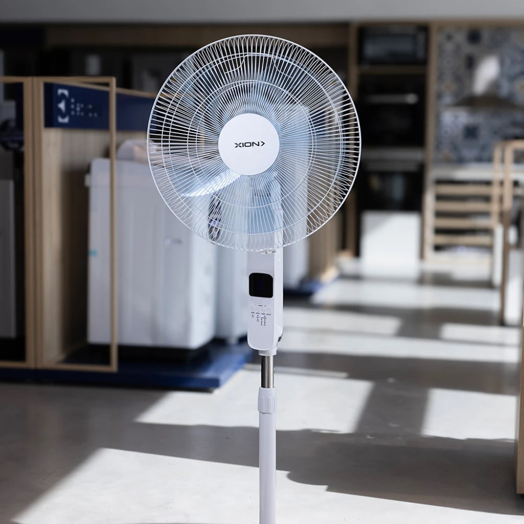 ventilador de pie slim con control