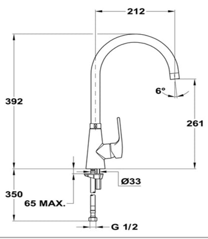Grifo de Cocina VITA maneral extraíble