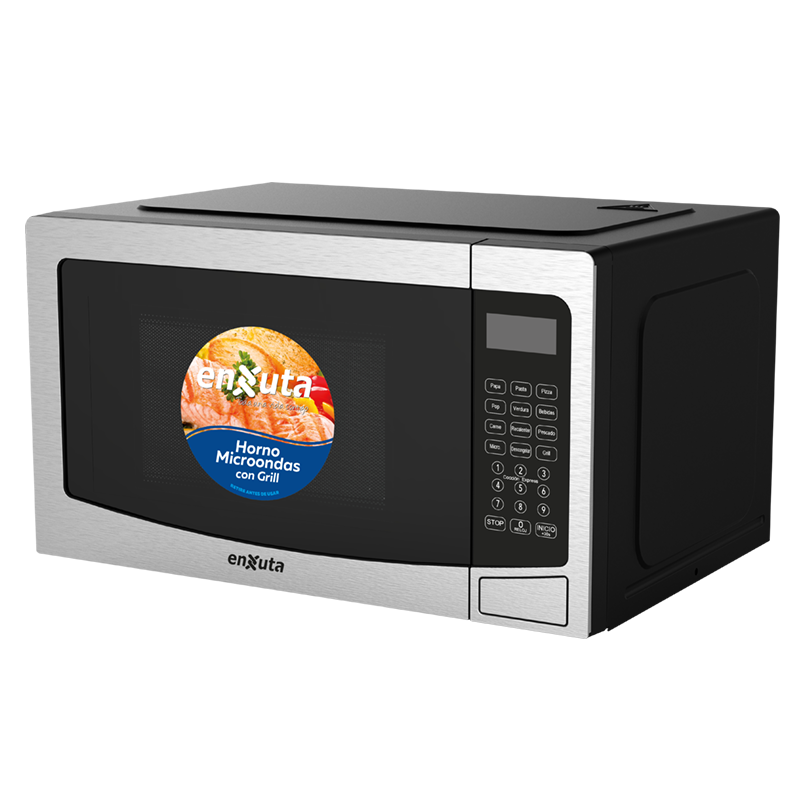 Microondas Control Digital y Grill Combinado 30 Lts – MOENX0330DGI – Enxuta | Elegancia y Potencia para tu Cocina