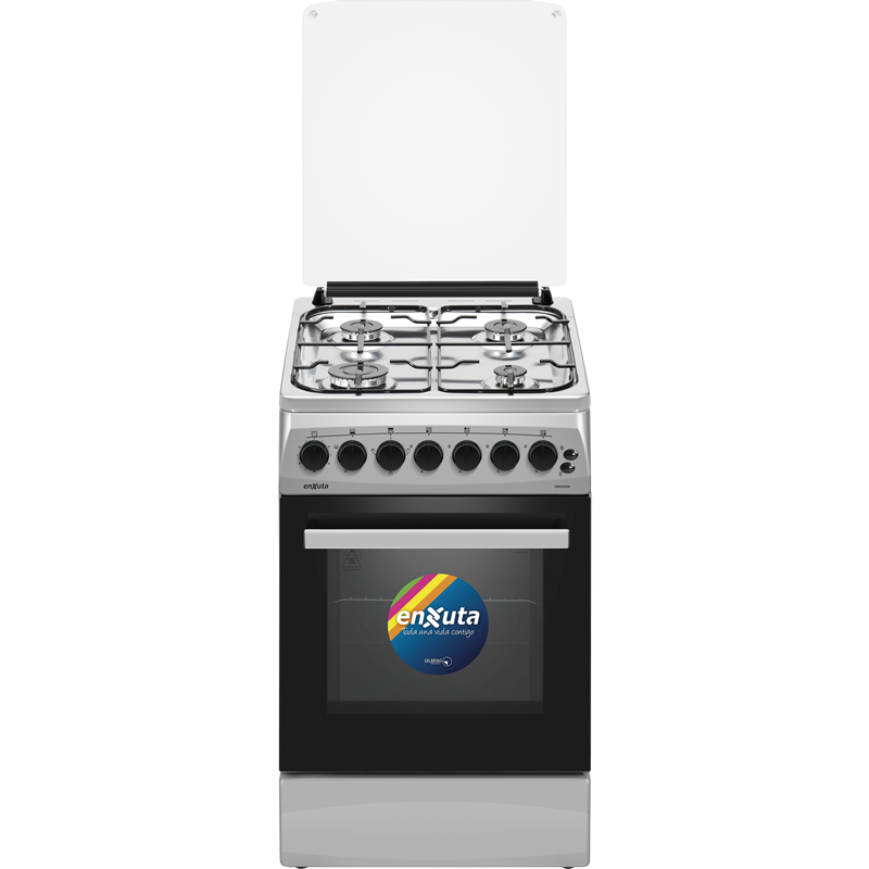 Cocina Supergas 4 Hornallas Inox con Termocupla 50x60 - Enxuta - CENX5542I