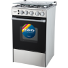 Cocina Supergas 4 Hornallas Inox con Termocupla 50x60 - Enxuta - CENX9504I