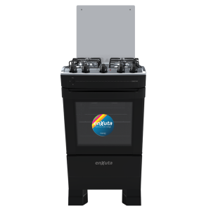 Cocina Supergas 4 Hornallas Negra con Termocupla y Grill - CENX27542NG-1 - Enxuta