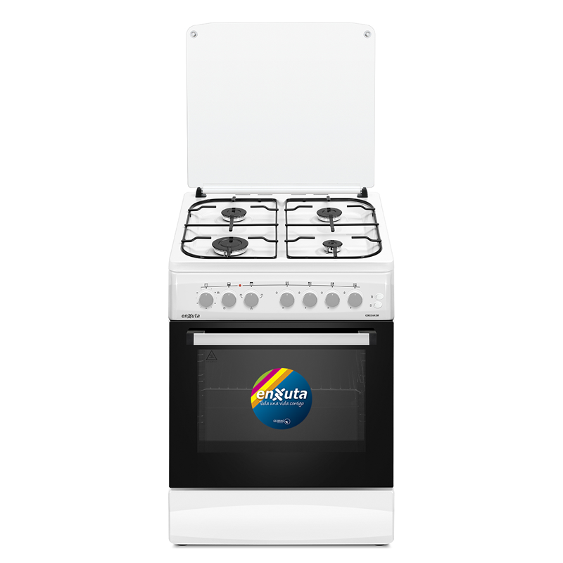 Cocina Supergas 4 Hornallas Blanca con Termocupla 60x60 - Enxuta – CENX5642W