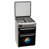 Cocina Doble Horno con 3 Hornallas y 1 Disco Eléctrico Inox - CENXDH6413I - Enxuta