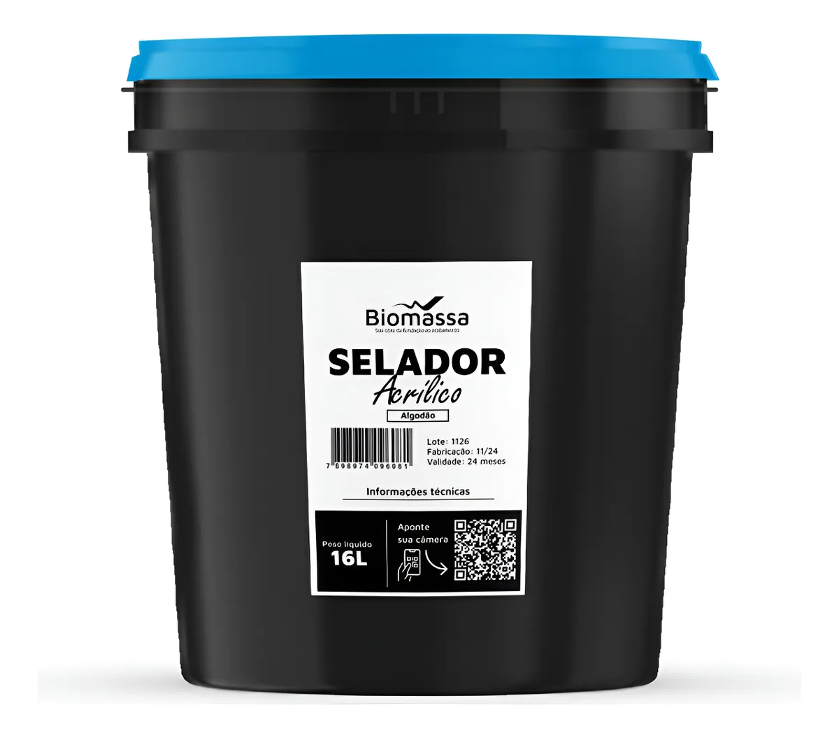 Sellador Fijador Acrílico Paredes Nuevas Biomassa 16 L Agua Satinado