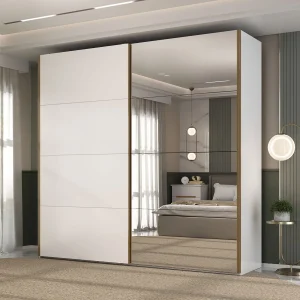 Placard 2 Puertas MDF Blanco Trentino - DIVINO