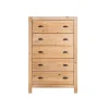 COMODA CAJONERA - 5 CAJONES MADERA NATURAL-BEIGE MONTAUK