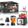 Multiprocesadora 7 En 1 600w Procesadora De Alimentos Color Negro