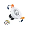 Spot LED 5W MÓVIL, de empotrar redondo, Dimerizable BLANCO