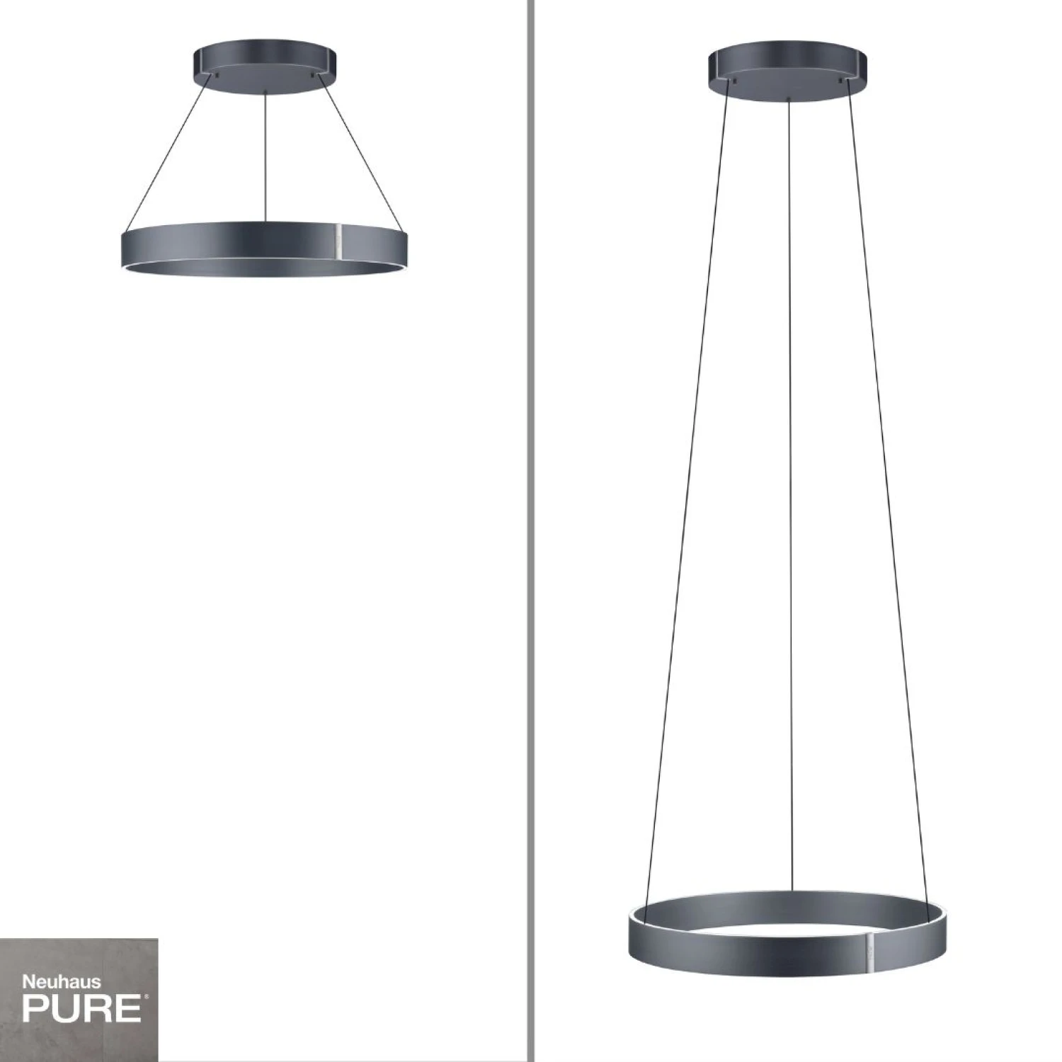 Colgante LED anillo motorizado 44W 70cm Neuhaus Pure - Imagen 2