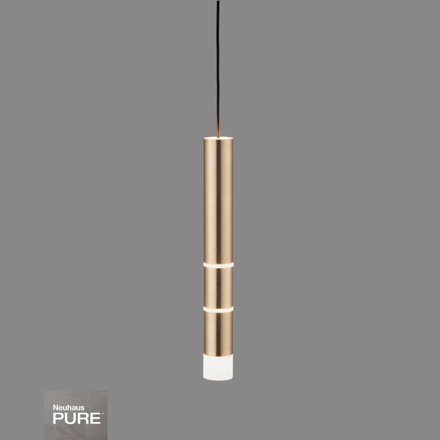 Colgante led tubular dorado 10W 7 modos 3000K Neuhaus