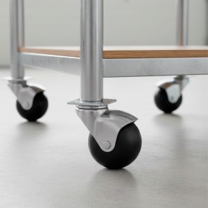 RUEDA GOMA 50MM BASE METAL 1 UND LH-1881