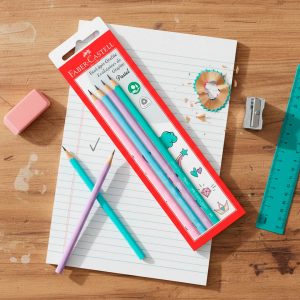 BLISTER LAPICES DE ESCIBIR X4UN PASTEL FABER CASTE