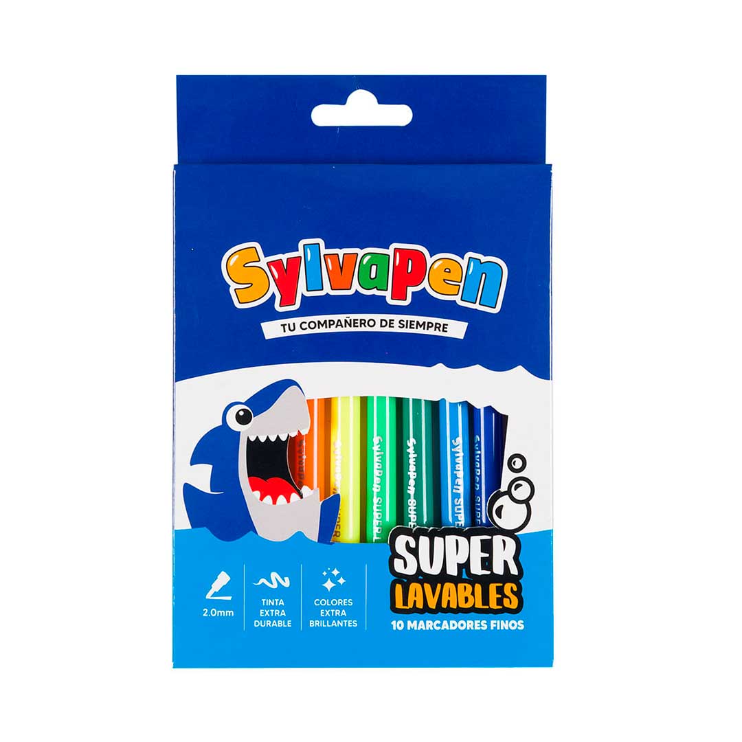 MARCADOR SYLVAPEN SUPER LAVABLE FINO X 10 - Imagen 2