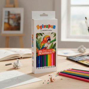 LAPICES COLOR BORRABLES SYLVAPEN X 12 UDS.