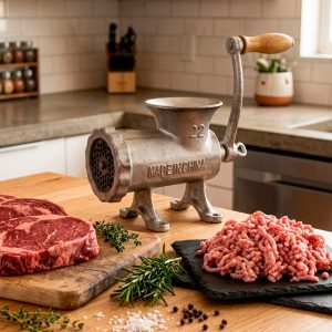 PICADOR N22 DE CARNE MANUAL METALICO LH-1889