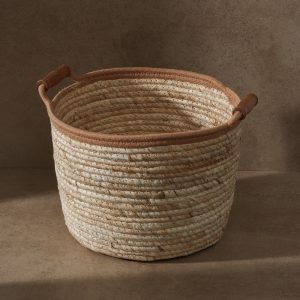 Cesto Con Asas De Madera Chico