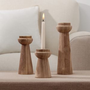 Candelabro De Madera Grande