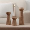 Candelabro De Madera Mediano