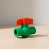 LLAVE DE PASO TERMOFUSION PLASTICA ROJA LH-1040