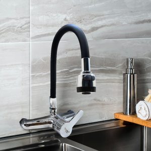 MONOCOMANDO PARED 20CM PICO NEGRO ITALOMIX LH-3033