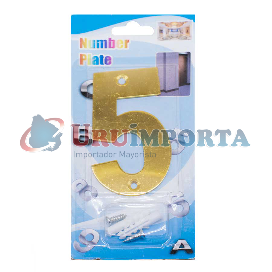 NUMERO 5 METALICO EN BLISTERS LH-1345 - Imagen 5