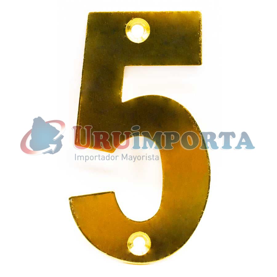 NUMERO 5 METALICO EN BLISTERS LH-1345 - Imagen 6